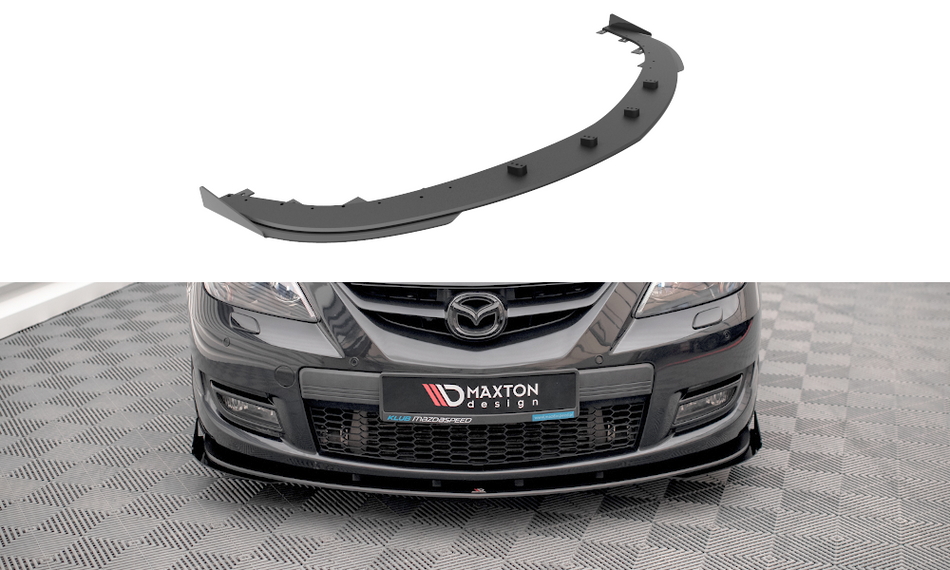 Becquet avant Street Pro + volets V.1 + volets Mazda 3 MPS Mk1