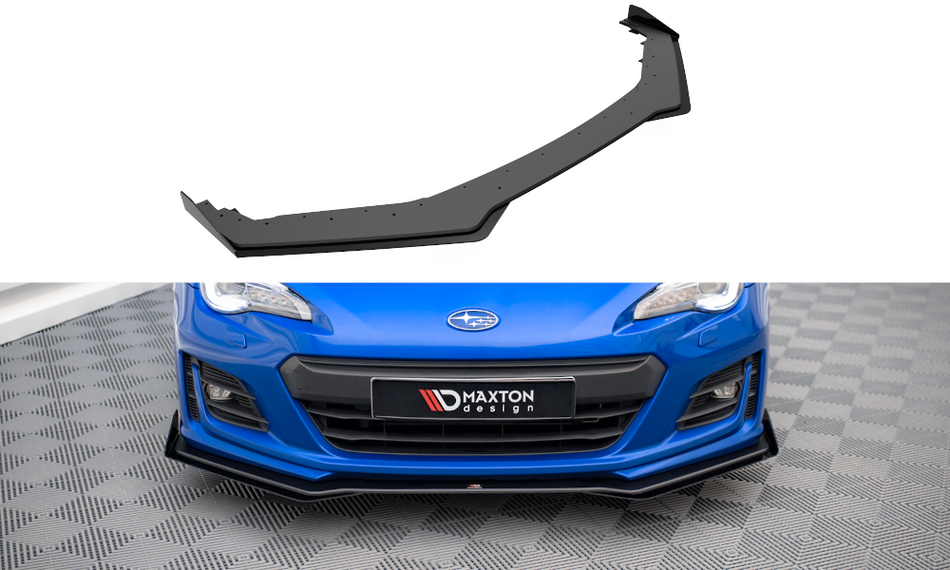 Street Pro Frontspoiler Lippe + Stossstangen Flaps Wings vorne Canards V.1 + Flaps Subaru BRZ Mk1 Facelift