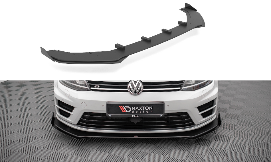Becquet Avant + Pare-Chocs Flaps Ailes Avant Canards V.1 + Flaps Volkswagen Golf R Mk7