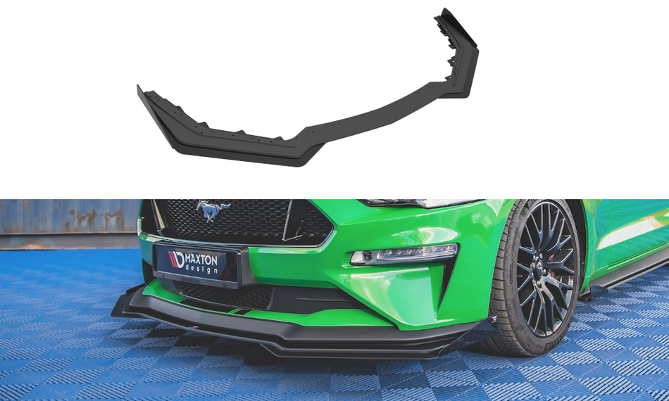 Street Pro Frontspoiler Lippe V.1 + Flaps Ford Mustang GT Mk6 Facelift