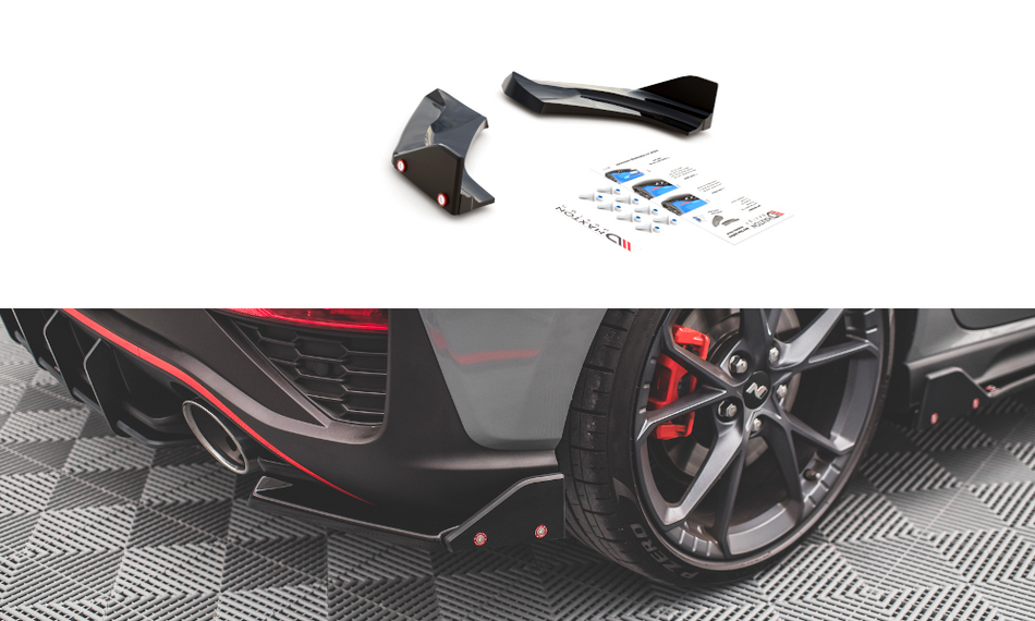 Heckdiffusor Seite V.1 + Flaps Hyundai I30 N Hatchback Mk3 Facelift