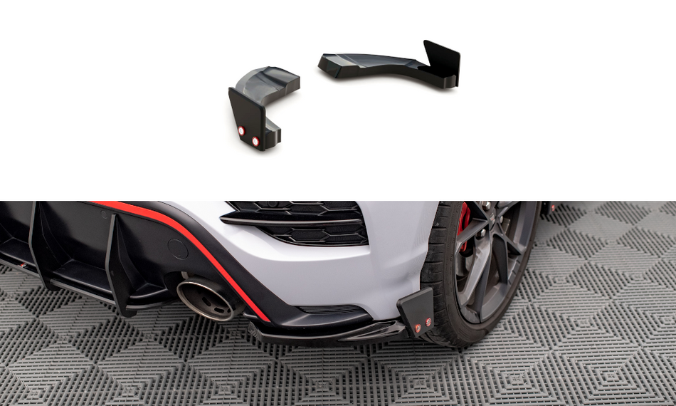 Heckdiffusor Seite V.1 + Flaps Hyundai Kona N Mk1