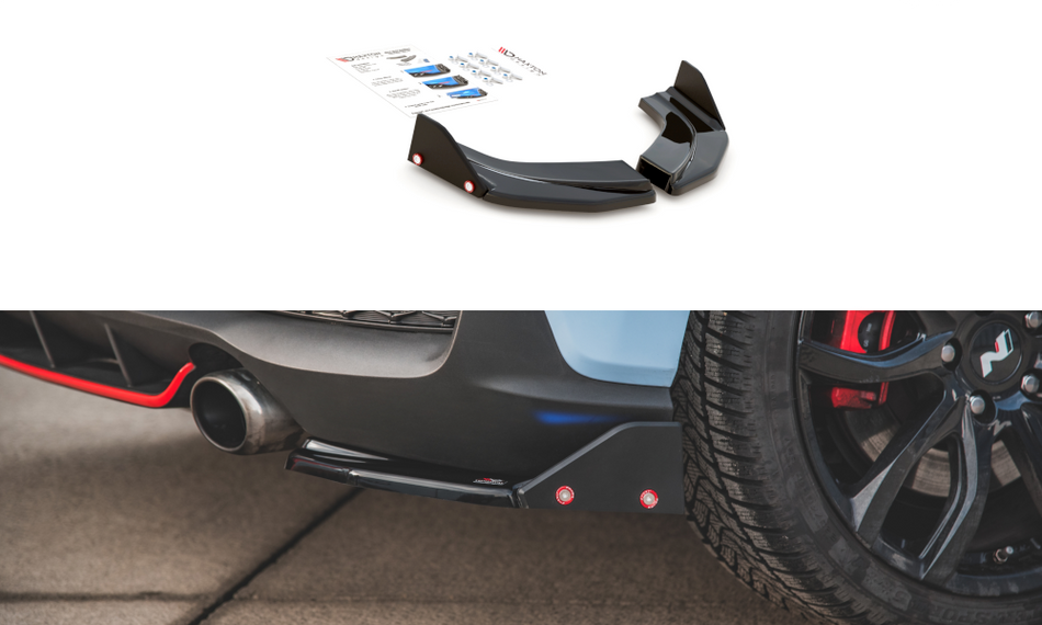 Heckdiffusor Seite V.6 + Flaps Hyundai I30 N Mk3 Hatchback