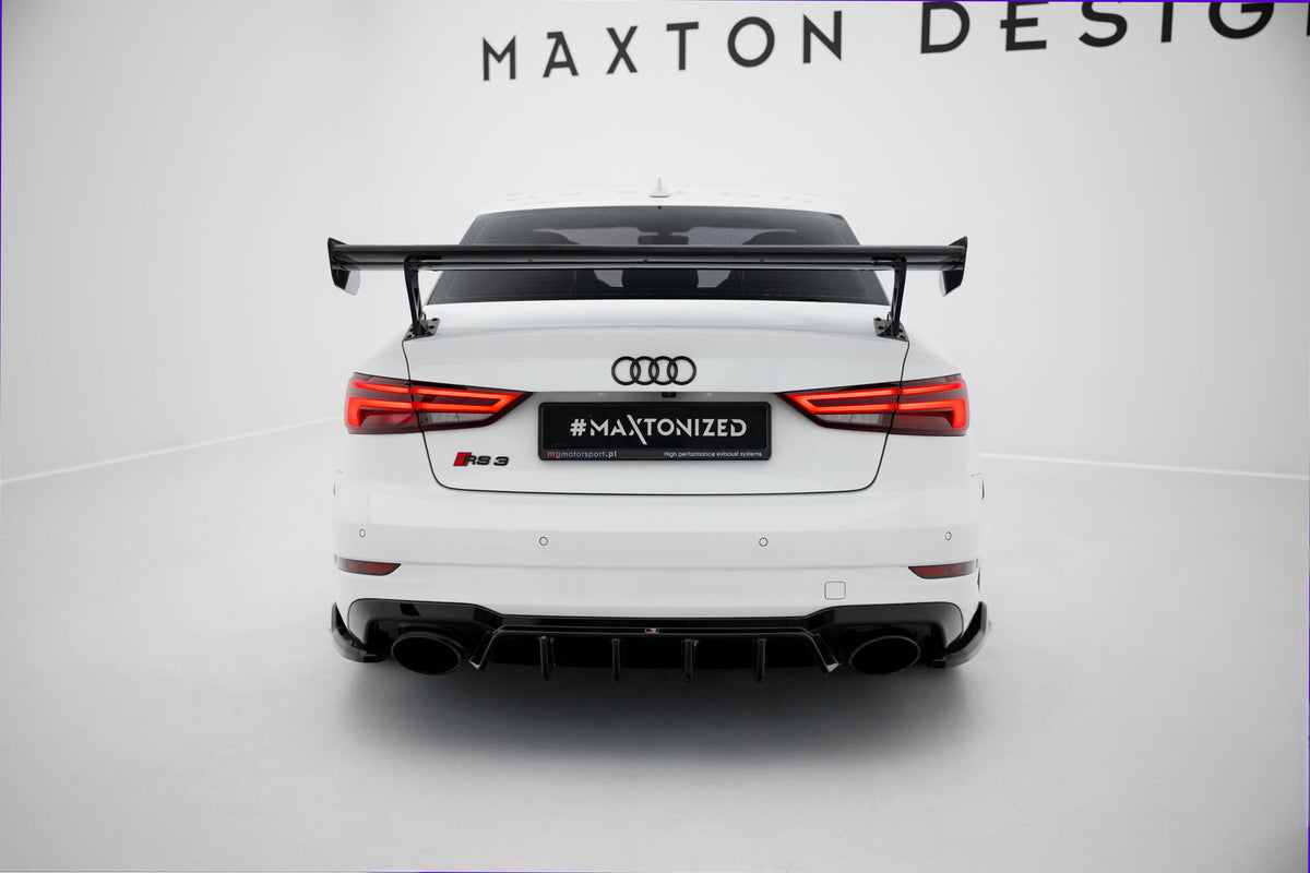Carbon Heckspoiler With External Brackets Uprights Audi A3 / A3 S-Line / S3 / RS3 Sedan 8V / 8V Facelift