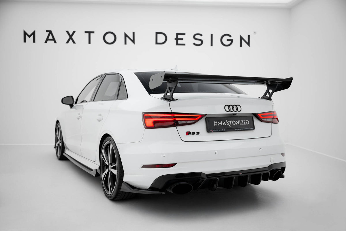 Carbon Heckspoiler With External Brackets Uprights Audi A3 / A3 S-Line / S3 / RS3 Sedan 8V / 8V Facelift