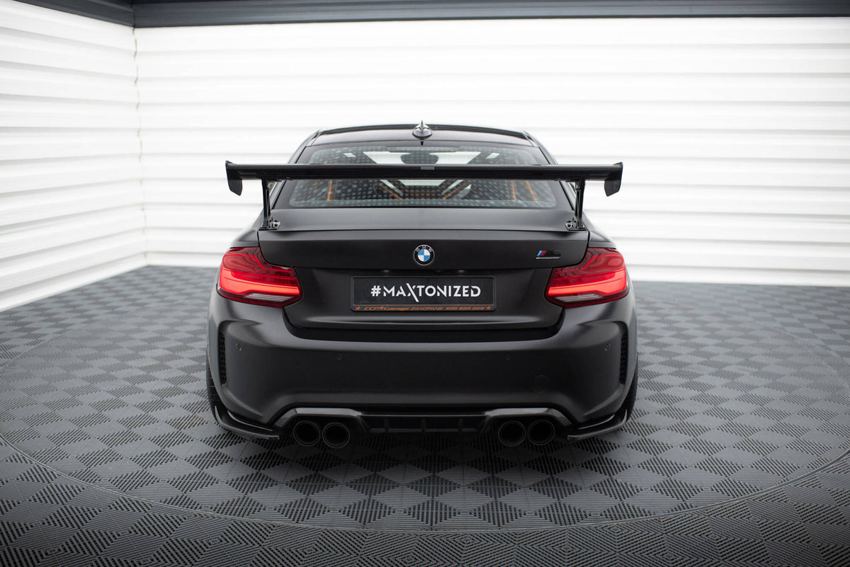 Carbon Heckspoiler With External Brackets Uprights BMW M2 F87 / 2 / 2 M-PACK F22