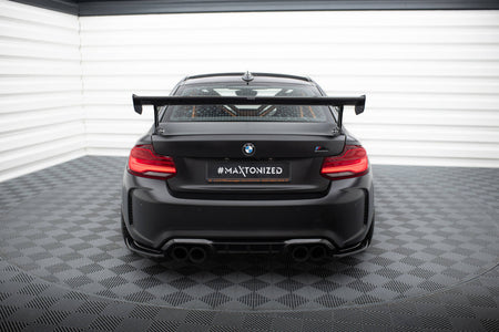 Carbon Heckspoiler With External Brackets Uprights BMW M2 F87 / 2 / 2 M-PACK F22