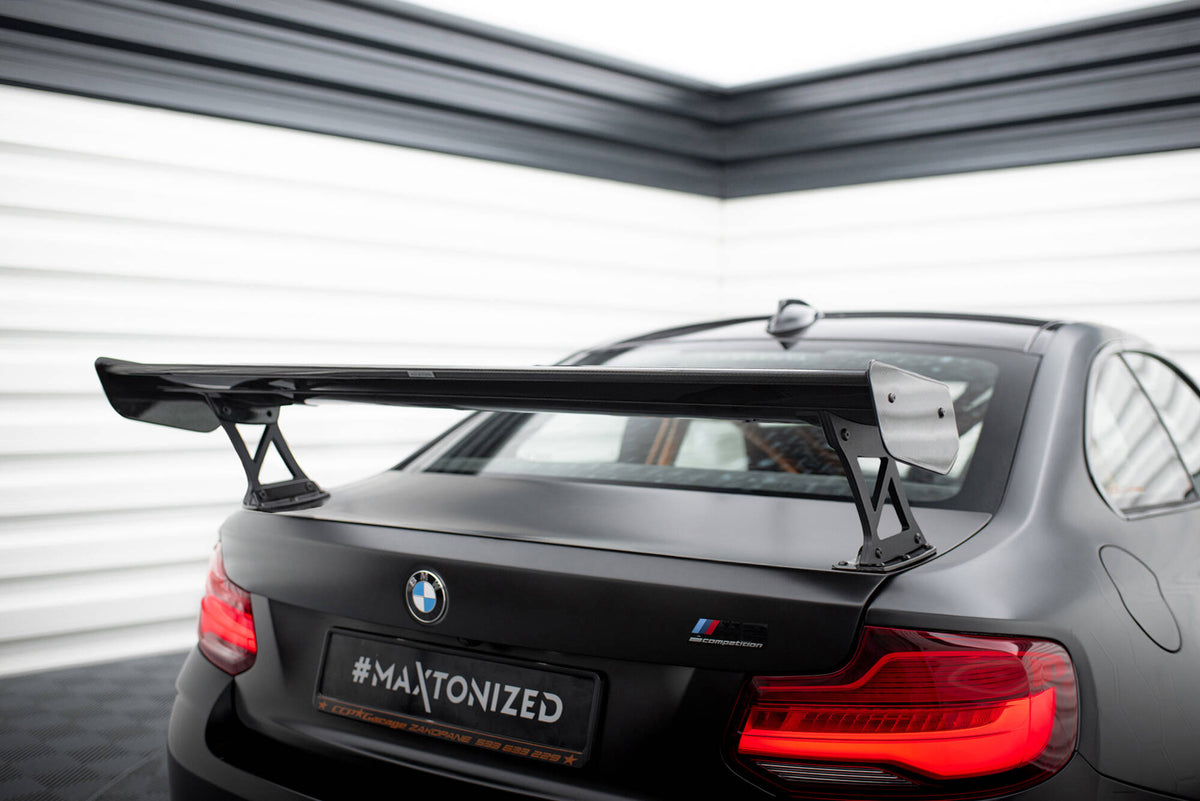 Carbon Heckspoiler With External Brackets Uprights BMW M2 F87 / 2 / 2 M-PACK F22