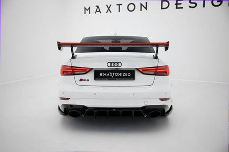 Carbon Heckspoiler With External Brackets Uprights + LED Audi A3 / A3 S-Line / S3 / RS3 Sedan 8V / 8V Facelift