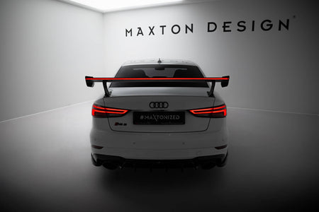 Carbon Heckspoiler With External Brackets Uprights + LED Audi A3 / A3 S-Line / S3 / RS3 Sedan 8V / 8V Facelift