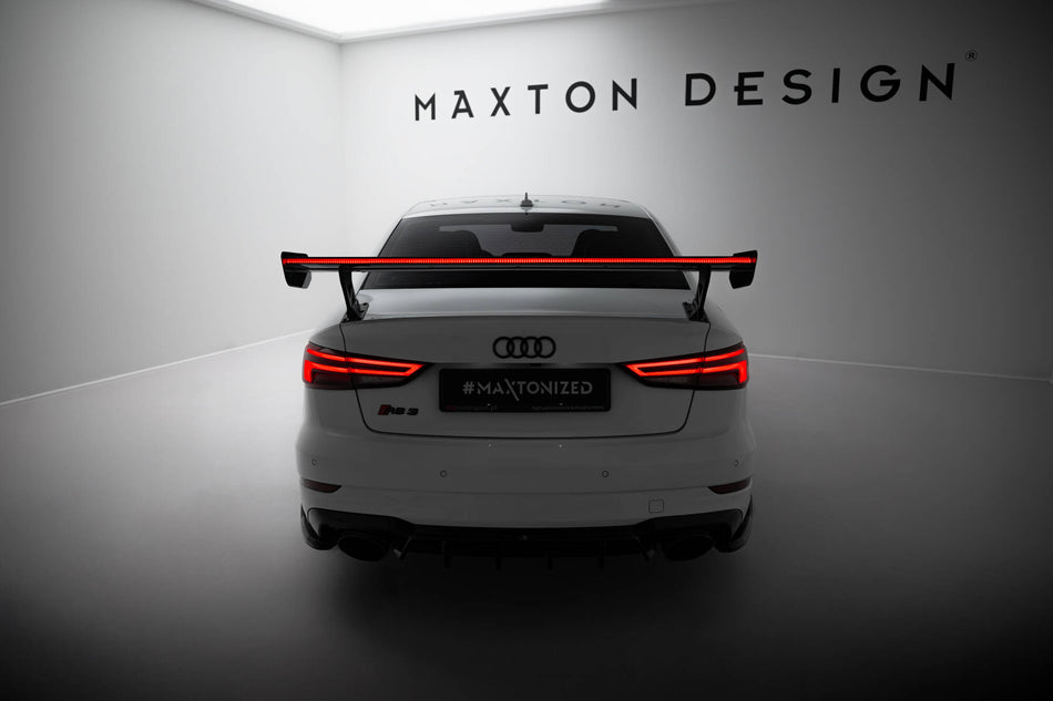 Carbon Heckspoiler With External Brackets Uprights + LED Audi A3 / A3 S-Line / S3 / RS3 Sedan 8V / 8V Facelift