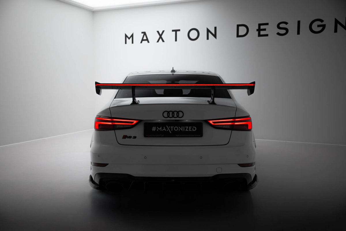 Carbon Heckspoiler With Internal Brackets Uprights + LED Audi A3 / A3 S-Line / S3 / RS3 Sedan 8V / 8V Facelift