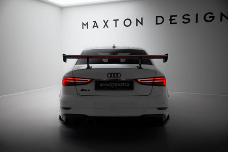 Carbon Heckspoiler With Internal Brackets Uprights + LED Audi A3 / A3 S-Line / S3 / RS3 Sedan 8V / 8V Facelift