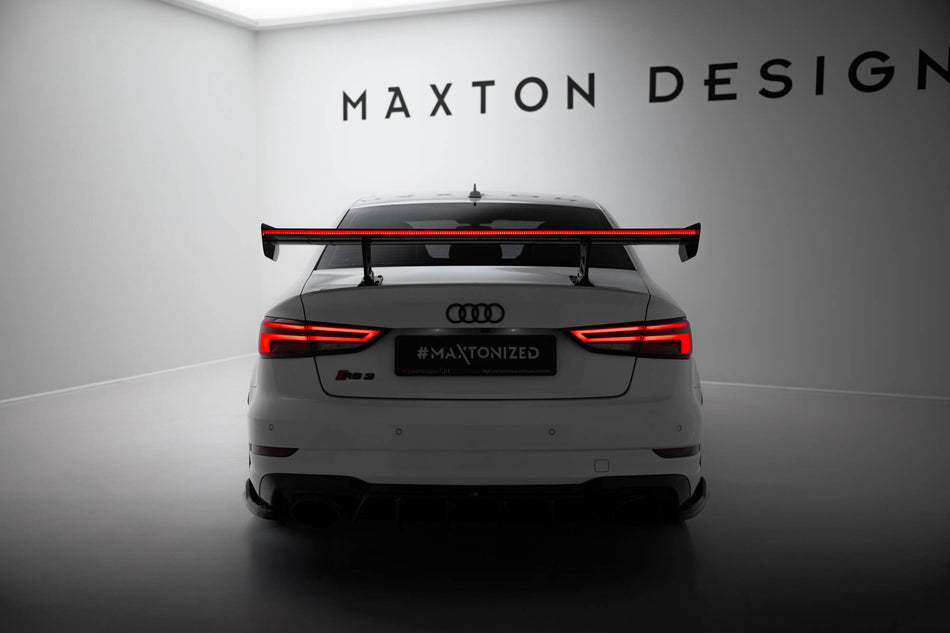 Carbon Heckspoiler With Internal Brackets Uprights + LED Audi A3 / A3 S-Line / S3 / RS3 Sedan 8V / 8V Facelift
