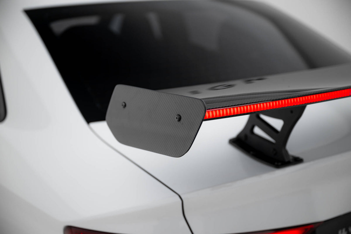 Carbon Heckspoiler With Internal Brackets Uprights + LED Audi A3 / A3 S-Line / S3 / RS3 Sedan 8V / 8V Facelift