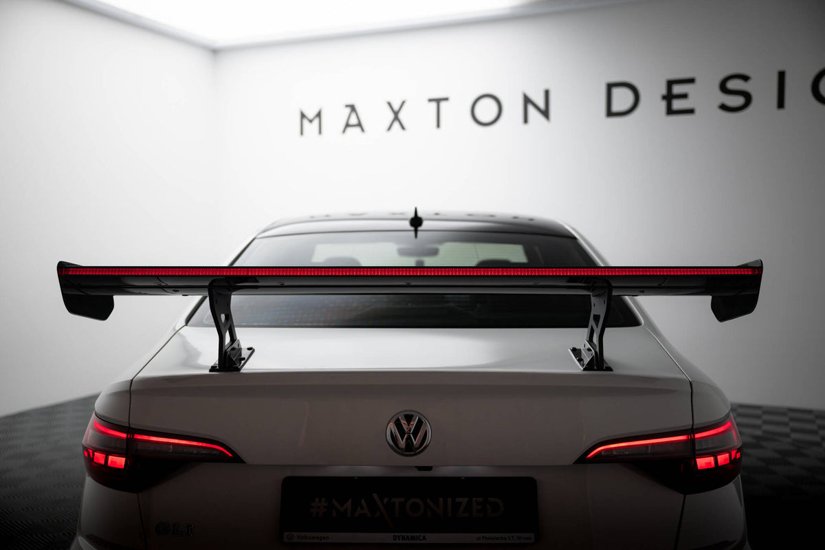 Carbon Heckspoiler With Internal Brackets Uprights + LED Volkswagen Jetta GLI MK7