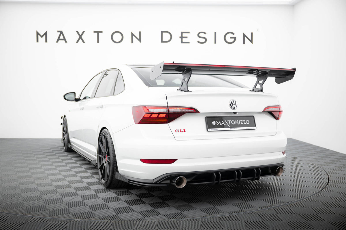 Carbon Heckspoiler With Internal Brackets Uprights + LED Volkswagen Jetta GLI MK7