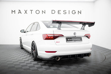 Carbon Heckspoiler With Internal Brackets Uprights + LED Volkswagen Jetta GLI MK7