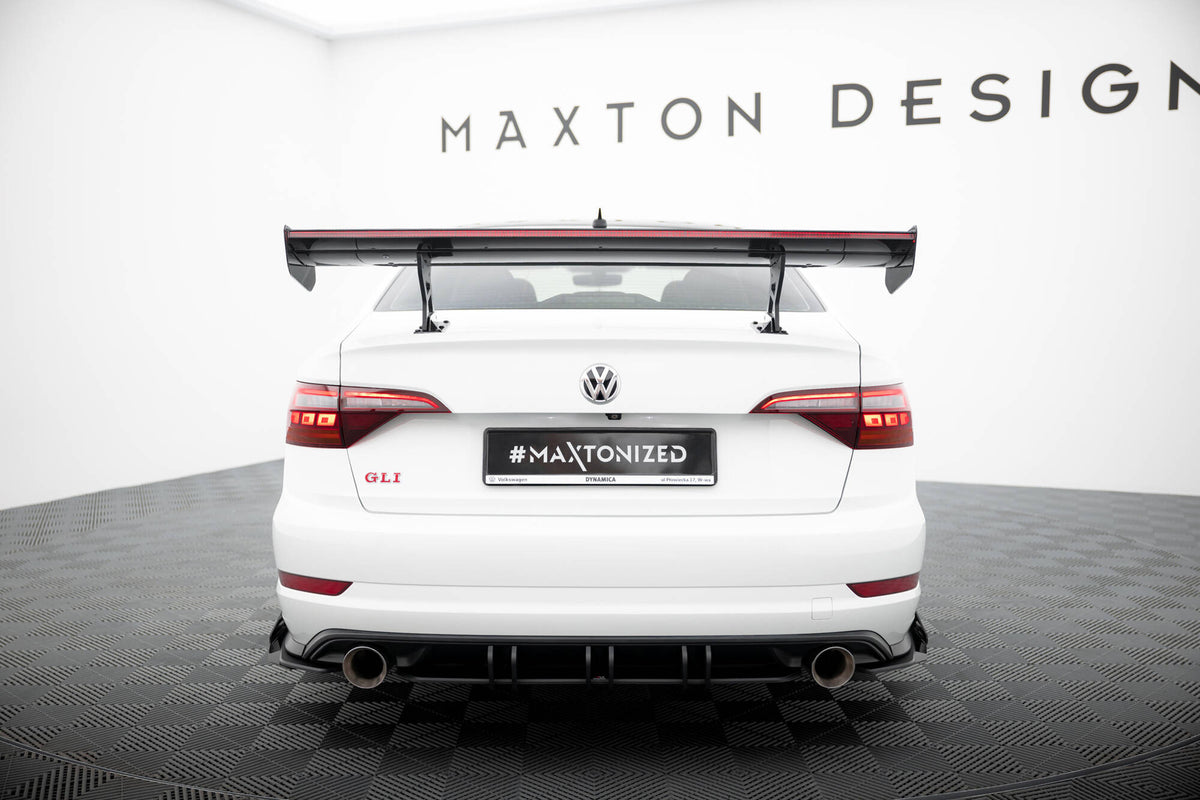 Carbon Heckspoiler With Internal Brackets Uprights + LED Volkswagen Jetta GLI MK7