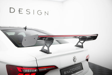 Carbon Heckspoiler With Internal Brackets Uprights + LED Volkswagen Jetta GLI MK7