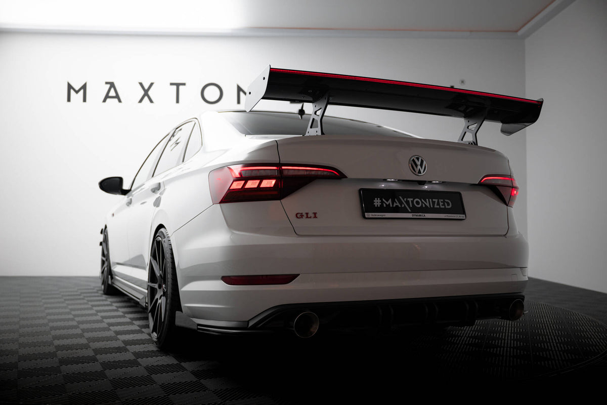 Carbon Heckspoiler With Internal Brackets Uprights + LED Volkswagen Jetta GLI MK7