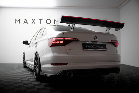 Carbon Heckspoiler With Internal Brackets Uprights + LED Volkswagen Jetta GLI MK7
