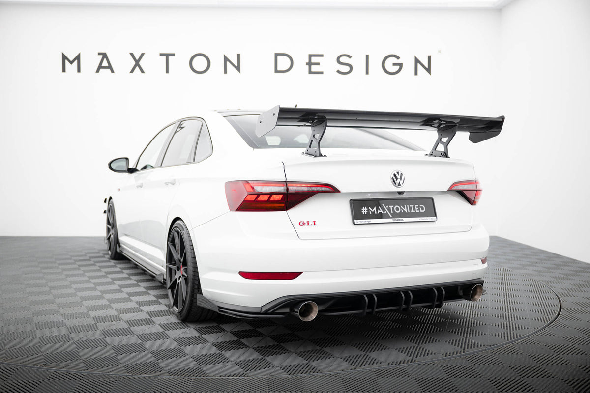 Carbon Heckspoiler With Internal Brackets Uprights Volkswagen Jetta GLI MK7
