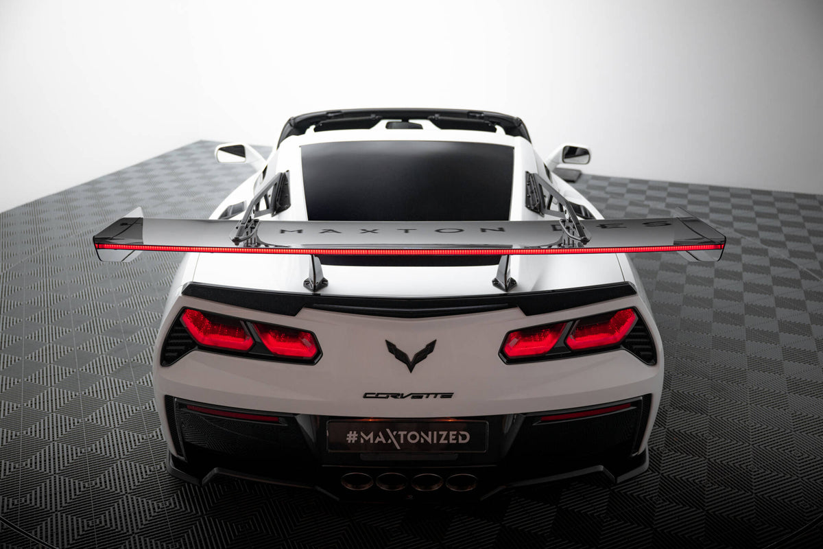 Carbon Heckspoiler With Upper Swan Mounting + LED Chevrolet Corvette Stingray / Grand Sport C7