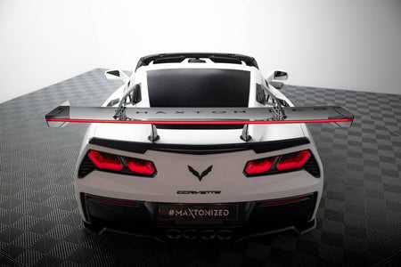 Carbon Heckspoiler With Upper Swan Mounting + LED Chevrolet Corvette Stingray / Grand Sport C7