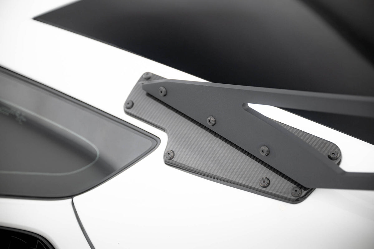 Carbon Heckspoiler With Upper Swan Mounting + LED Chevrolet Corvette Stingray / Grand Sport C7