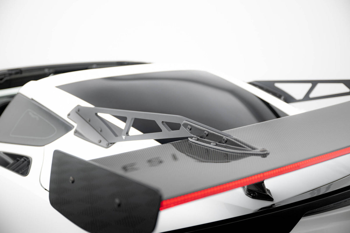 Carbon Heckspoiler With Upper Swan Mounting + LED Chevrolet Corvette Stingray / Grand Sport C7