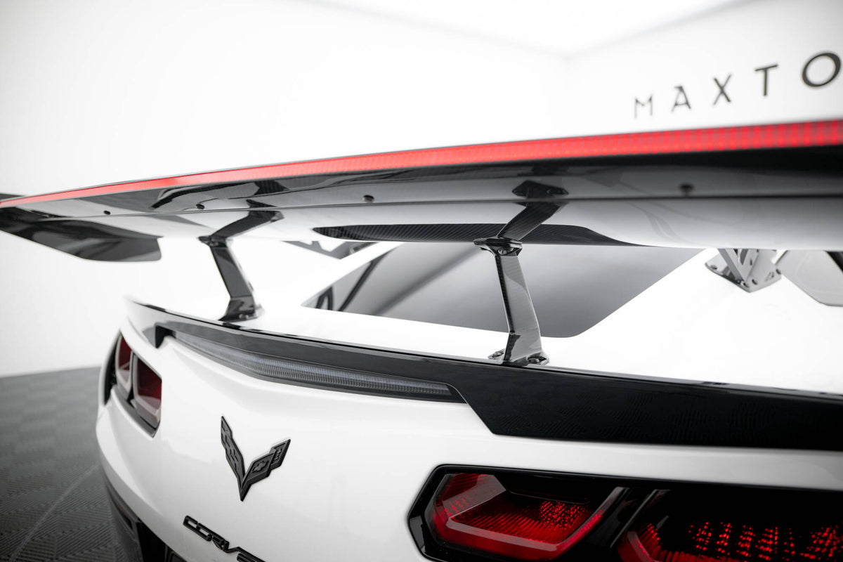 Carbon Heckspoiler With Upper Swan Mounting + LED Chevrolet Corvette Stingray / Grand Sport C7