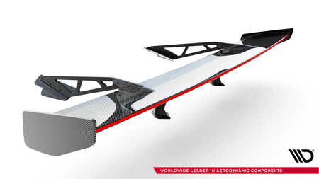 Carbon Heckspoiler With Upper Swan Mounting + LED Chevrolet Corvette Stingray / Grand Sport C7