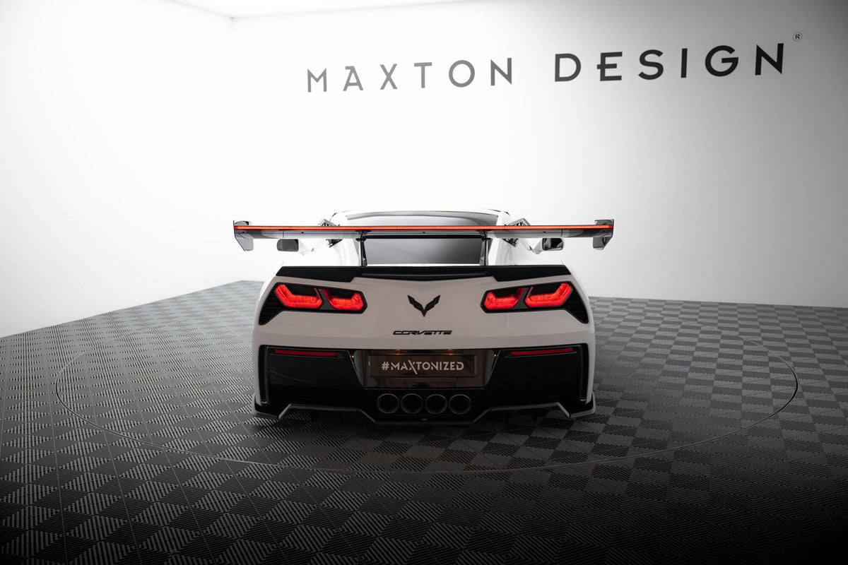 Carbon Heckspoiler With Upper Swan Mounting + LED Chevrolet Corvette Stingray / Grand Sport C7