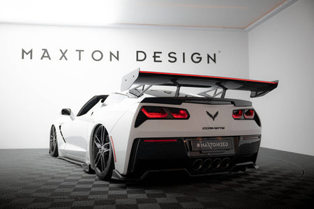 Carbon Heckspoiler With Upper Swan Mounting + LED Chevrolet Corvette Stingray / Grand Sport C7