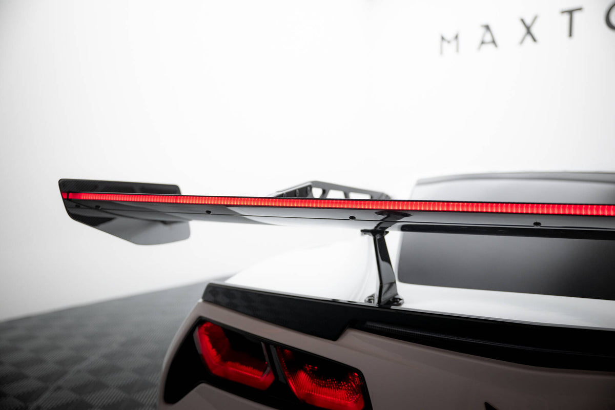 Carbon Heckspoiler With Upper Swan Mounting + LED Chevrolet Corvette Stingray / Grand Sport C7