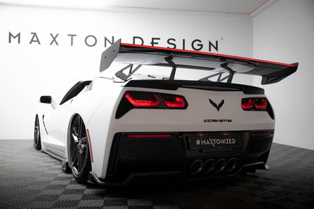 Carbon Heckspoiler With Upper Swan Mounting + LED Chevrolet Corvette Stingray / Grand Sport C7
