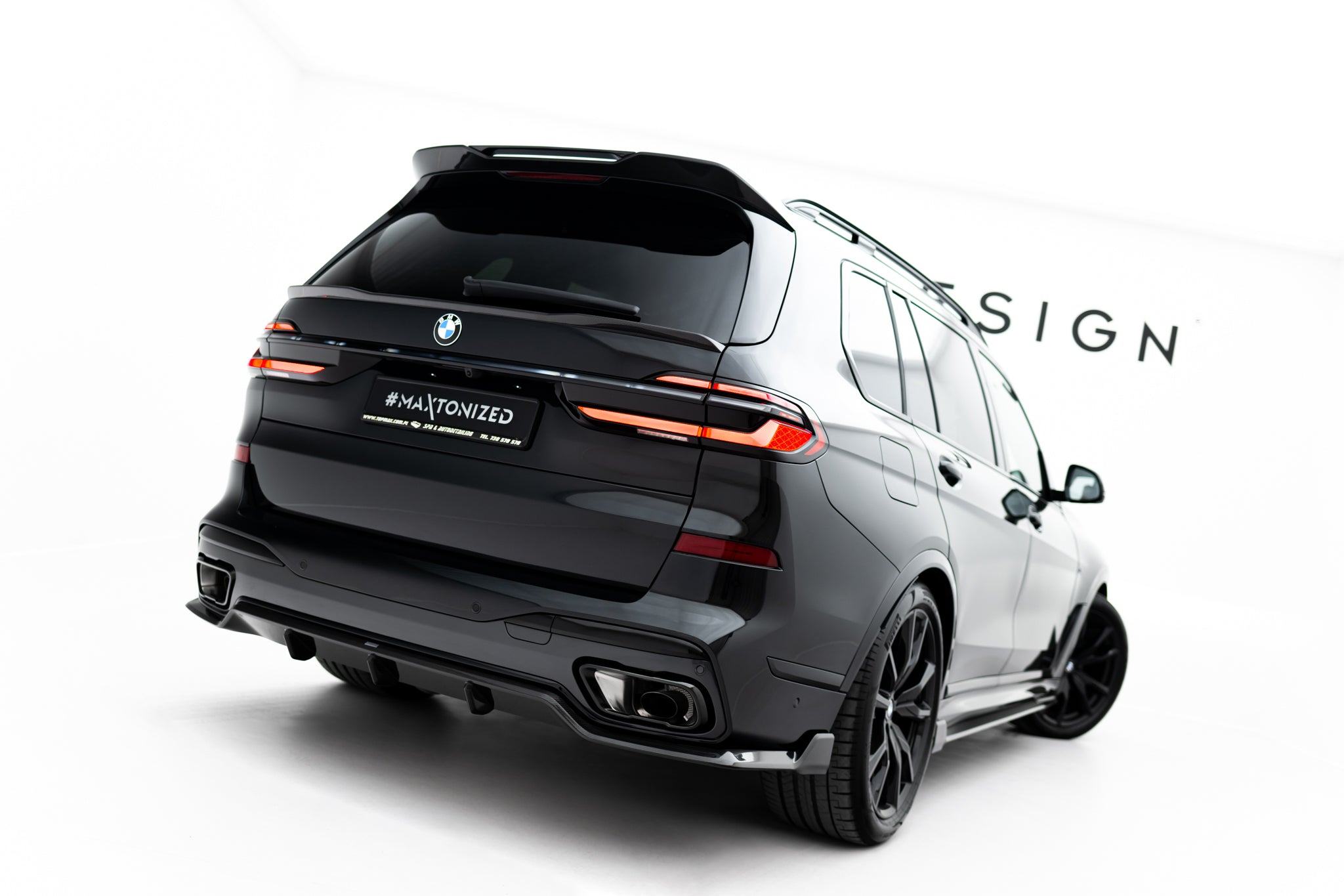 Carbon Fiber Heckansatz BMW X7 M-PACK G07 Facelift (version without towbar)