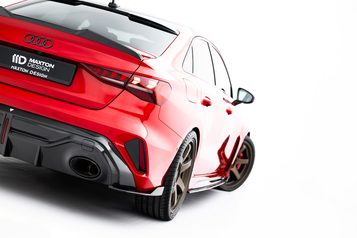 Carbon Fiber Heck Diffusor Seite Audi RS3 Sedan 8Y Facelift