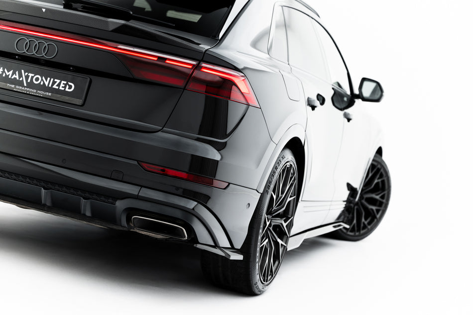 Carbon Fiber Heck Diffusor Seite Audi SQ8 / Q8 S-Line MK1 Facelift