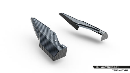 Carbon Fiber Heck Diffusor Seite Audi SQ8 / Q8 S-Line MK1 Facelift
