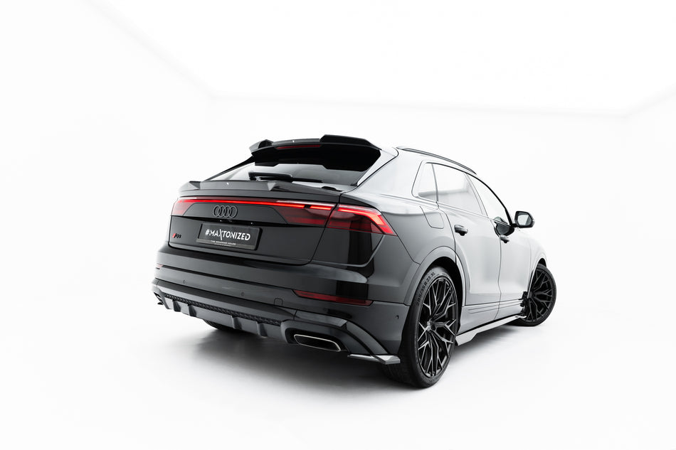 Carbon Fiber Heck Diffusor Seite Audi SQ8 / Q8 S-Line MK1 Facelift