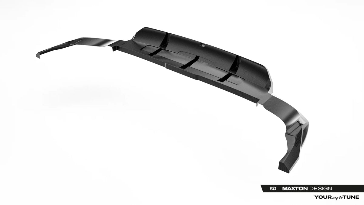 Carbon Fiber Rear Splitter (mit einem vertikalem balken) Audi RSQ8 MK1 Facelift