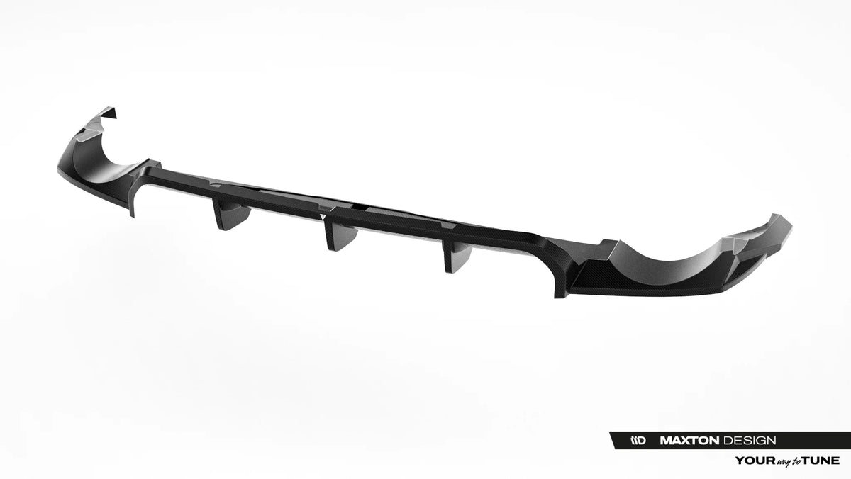 Carbon Fiber Rear Splitter (mit einem vertikalem balken) Audi RSQ8 MK1 Facelift