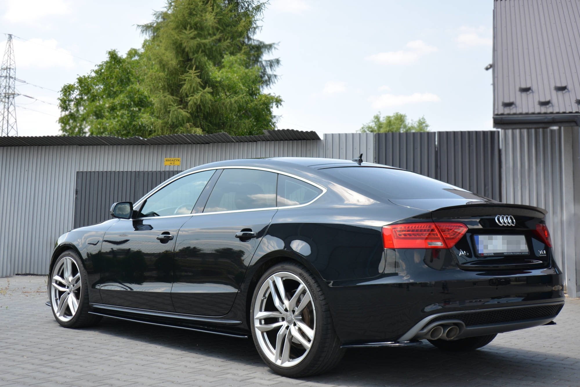 Heckseiten Flaps Audi A5 S-Line 8T FL Sportback