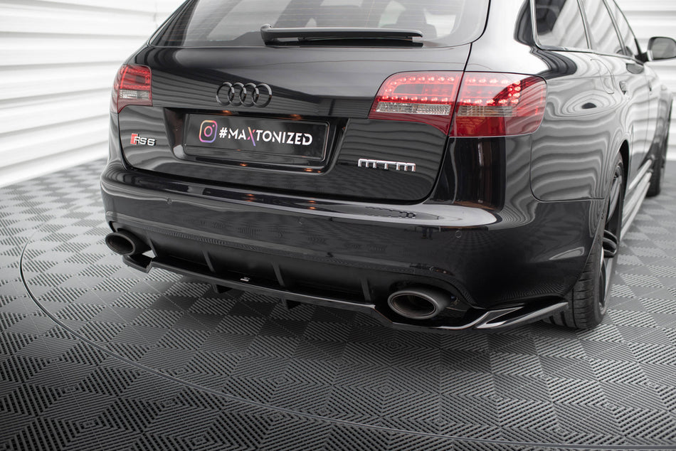Heckdiffusor Audi RS6 Avant C6 mit einem vertikalen Balken