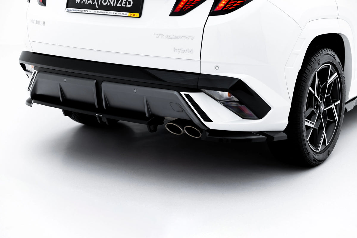 Mittlerer Heckdiffusor (mit einem vertikalem balken) Hyundai Tucson N-Line MK4 Facelift