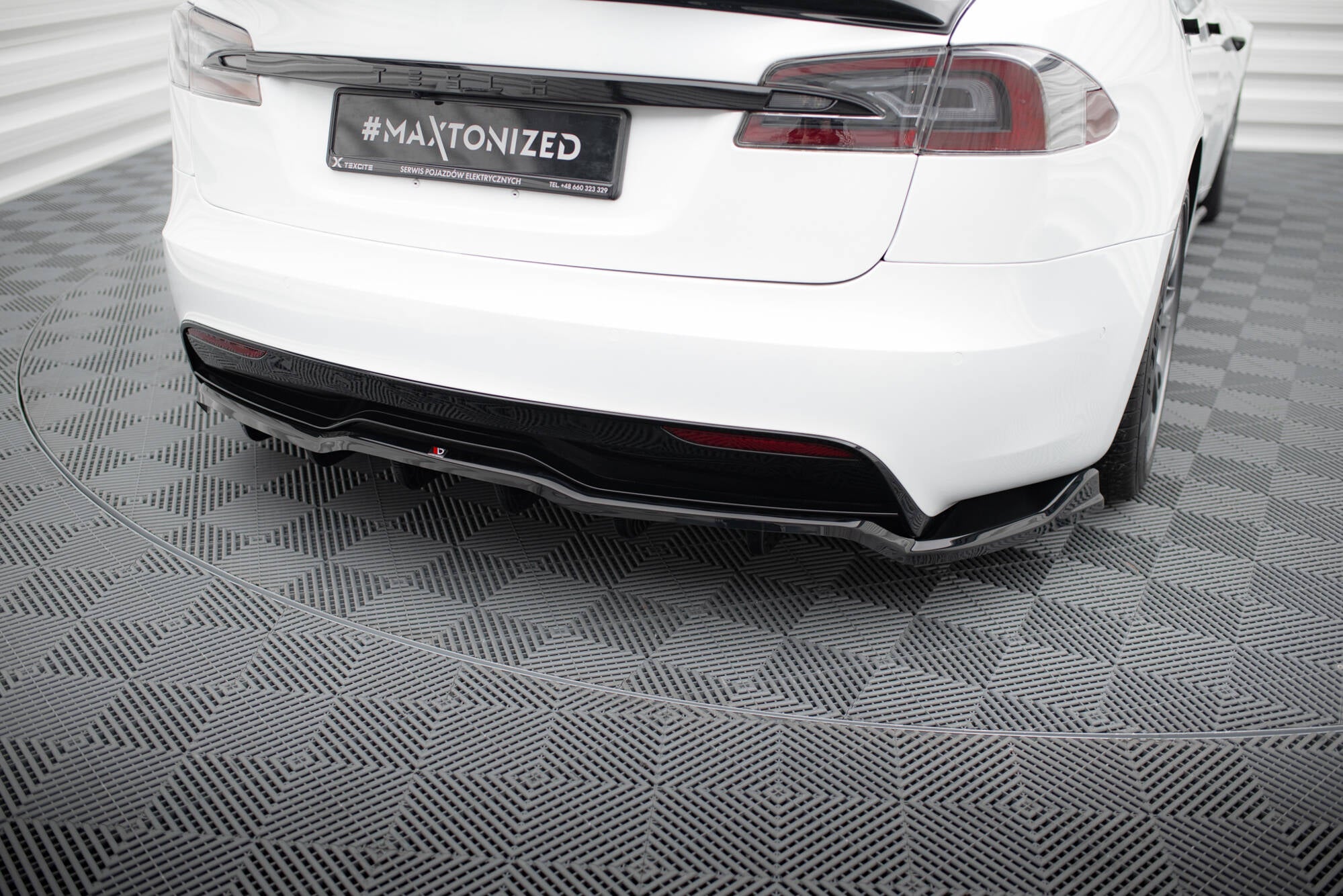 Heckdiffusor V.1 Tesla Model S Plaid Mk1 Facelift