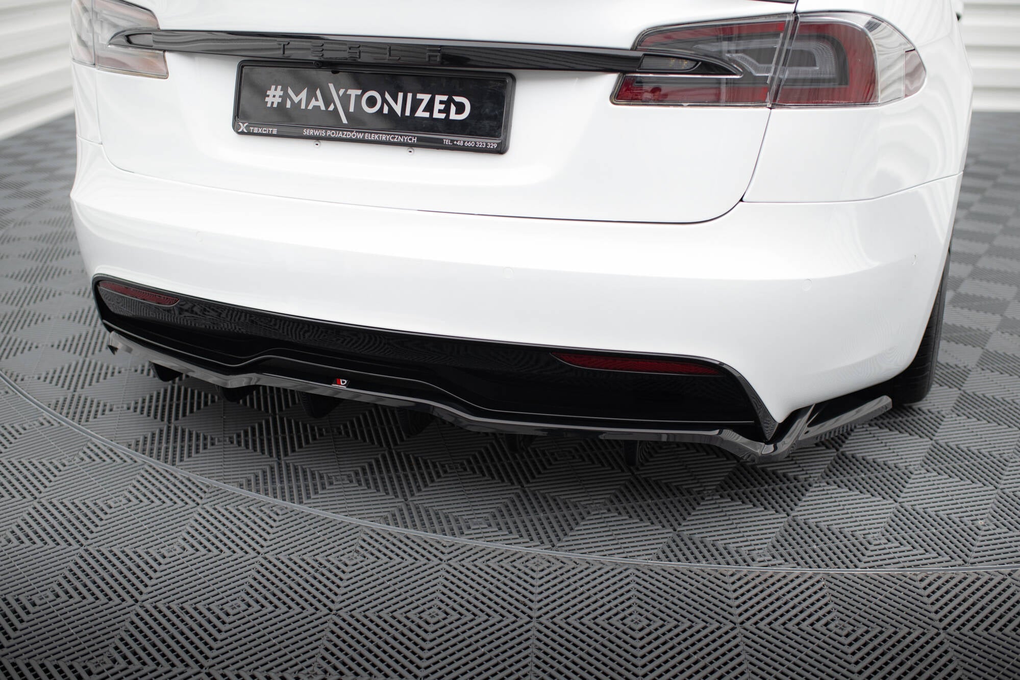 Heckdiffusor V.2 Tesla Model S Plaid Mk1 Facelift