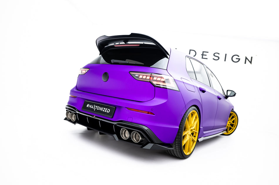 Mittlerer Heckdiffusor (mit einem vertikalem balken) V.2 Volkswagen Golf R Hatchback MK8 / MK8 Facelift